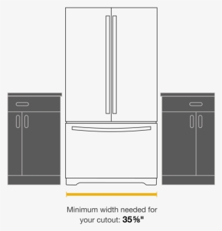 How To Find The Right Fridge Dimensions For Your Space's - Cabinetry