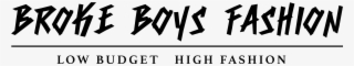 Broke Boys Logo Black 2 - Calligraphy