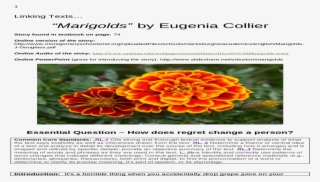 9 Unit 4 Unit 4 Comp Web Viewidentify And Correctly - Tagetes Patula