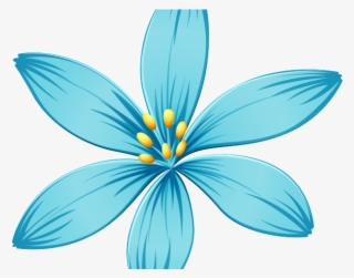 Blue Flower Clipart Blue Jasmine - Transparent Background Blue Flower Clipart