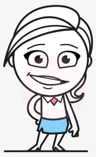 Heidy The Full Of Ideas Lady - Simple Cartoon Character Ideas