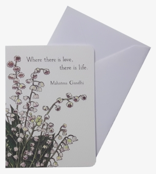 Lily Of The Valley Mini Card - Alyssum