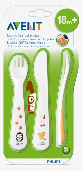 Toddler Fork, Knife & Spoon 18m - Avent