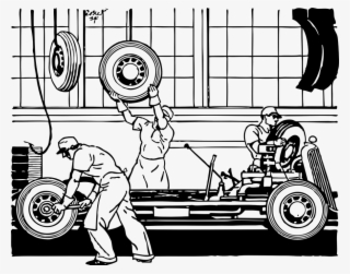 Line Car Cliparts - Car Assembly Line Clip Art