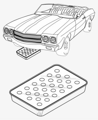 Car Line Art Toyota Computer Icons Pixel Art - Classic Car