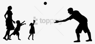 Free Png Download Family Playing Silhouette Png Images - Transparent Family Png Silhouette