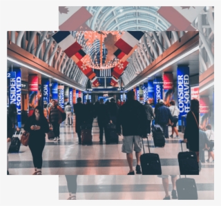 People Walking Through Airport - Airport Security