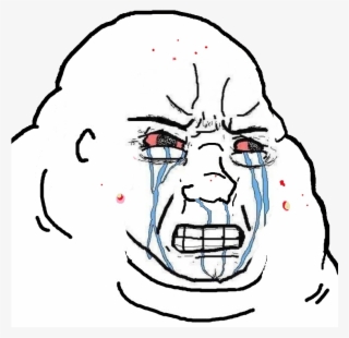 Ck Food Cooking Png Wojak Fat Crying - Crying Feels Guy Computer