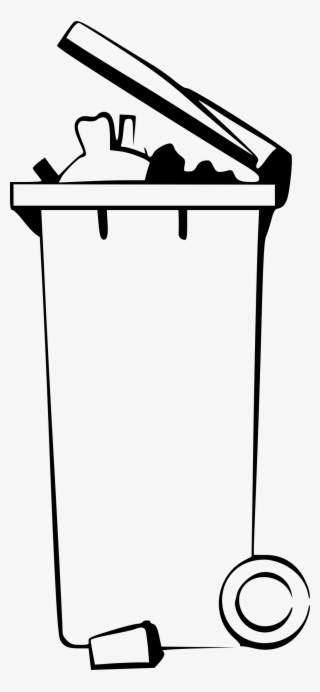 Why Dustbins Weren't Meant To Kick - Drawing Of A Bin