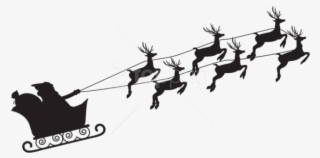 Free Png Santa Claus Silhouette Png Png - Santa Claus Silhouette Png