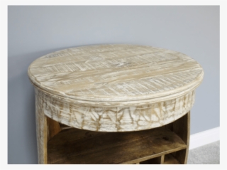 Mango Wood Wine Barrel Bar Table - Coffee Table