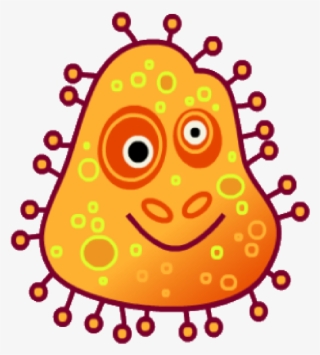 Orange Bug Clip Art - Orange Germ Clipart