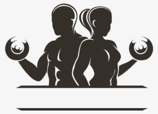 Banner Black And White Download Dumbbell Clipart Fitness - Fitness Png Desenho