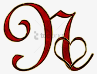 Free Png Letter N With Heart Png Image With Transparent - 3d N Alphabet Wallpaper In Heart