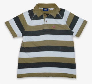 Vintage Dickies Striped Polo Shirt - Polo Shirt