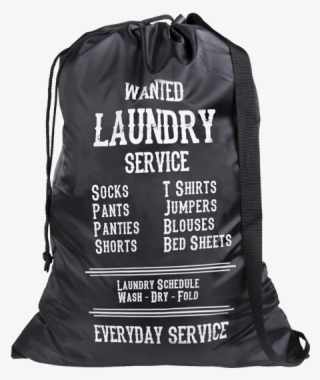 Large Drawstring Protective Washable Laundry Bag, Strong - Backpack