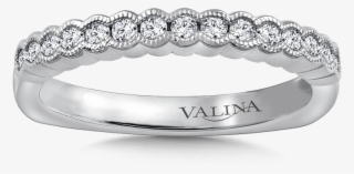 Valina Stackable Wedding Band In 14k White Gold - Wedding Ring