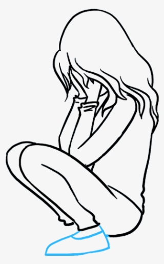 How To Draw Sad Girl Crying - Draw A Girl Crying