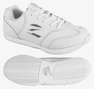 Show Your Teams Colors With This All White Cheer Shoe - Tennis Shoe