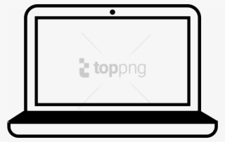 Free Png Laptop Icon Png Transparent Png Image With - Laptop Clipart Black And White