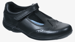 Term Janine T Bar Touch Fastening Girls School Shoe