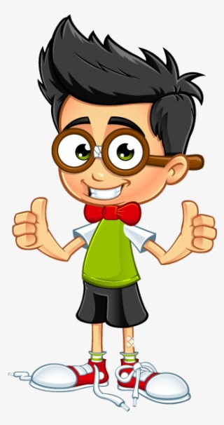 Nerdy Boy Clipart 7th Grade - Geek Boy Cartoon
