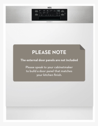 Aeg Proclean™ Semi-integrated Dishwasher Fee83700pm - Oven