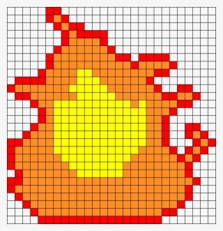 Flame - Dessin Pixel Angry Birds