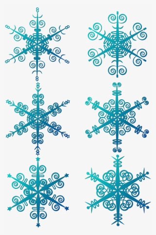 Decoración De Copo Nieve Azul Minimalista Elemento - Cross