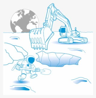 New Esa Website Explore Extracting Water From The Moon - Sketch