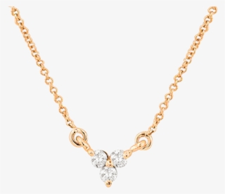 Tripod Diamond Necklace - Flower Oxidized Jewelry