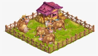 Yard Cows - Cartoon
