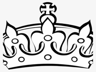Drawn Crown Tilted - White King Crown Png