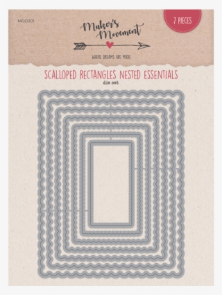 Sizzix Scalloped Rectangle Die