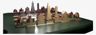 3d Chess Set Of San Francisco Skyline Created In Maya - Scale Model