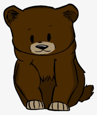 Black Bear Clipart Angry - Cute Grizzly Bear Drawing