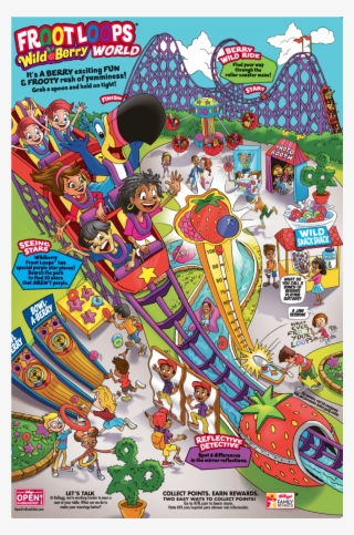 Kellogg's Froot Loops, Breakfast Cereal, Wild Berry, - Wild Berry Froot Loops