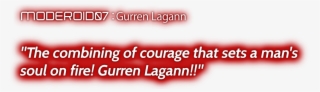 Gurren Lagann The Combining Of Courage That Sets A - Colorfulness