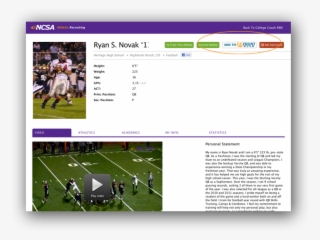 The - Personal Statement For College Coaches