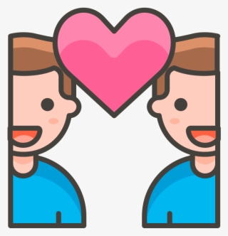 294 Couple With Heart Man Man - Emoji Pareja Mujeres
