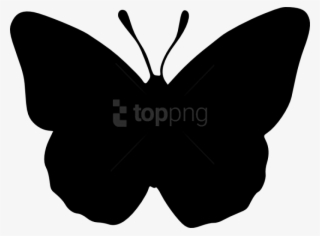 Free Png Butterfly Silhouette Png - Silhouette Butterfly Clip Art