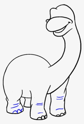 How To Draw Dinosaur - Cartoon