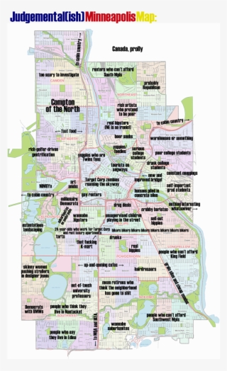 Minneapolis Neighborhood Map Inspirational Minneapolis - Judgemental Map Of Minneapolis