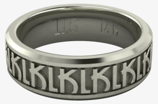 White Gold - Titanium Ring