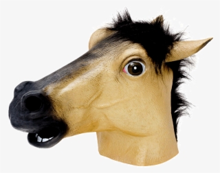 Horse Overhead Rubber Mask Fancy Dress Costume Outfit - Horse Head Mask Png