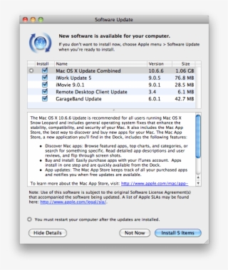 Hours Later One Reboot And After Logging In You Will - Mac Os Snow Leopard Updater