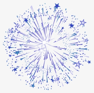 Blue Graphic Star Simple Fireworks Effect Elements - Fireworks