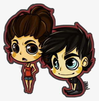 Damon Appreciates Elena's Ponytail - Vampire Diaries Cartoon Characters