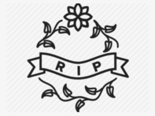 Drawn Headstone Rest In Peace - Vector Graphics