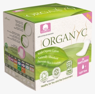 Organ C Panty Liners With Organic Cotton Folded, - Pantyliner